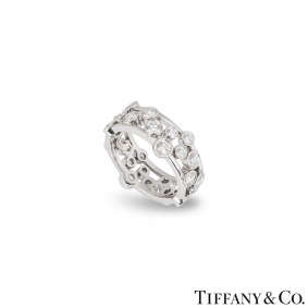 Tiffany & Co. Platinum Diamond Bubble Ring